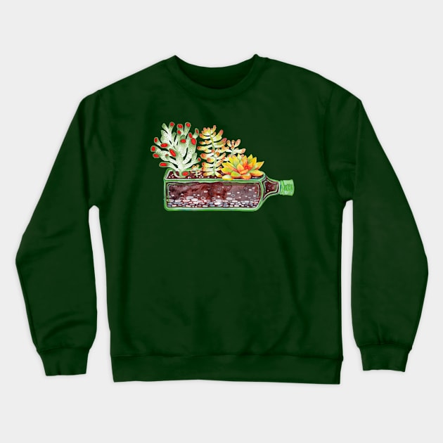 Succulent garden Crewneck Sweatshirt by ruta13art